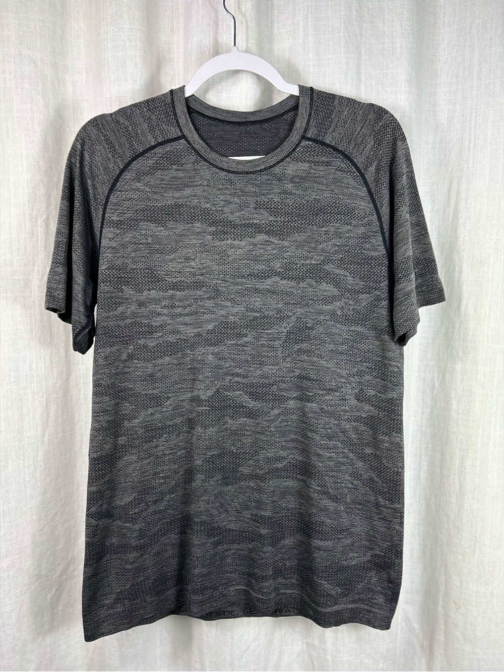 lululemon athletica Gray Metal Vent Tech Short-Sleeve Shirt